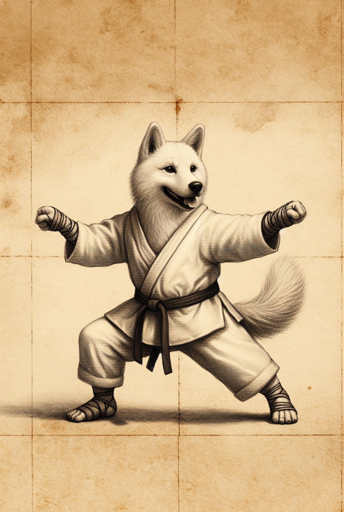 karate dog  