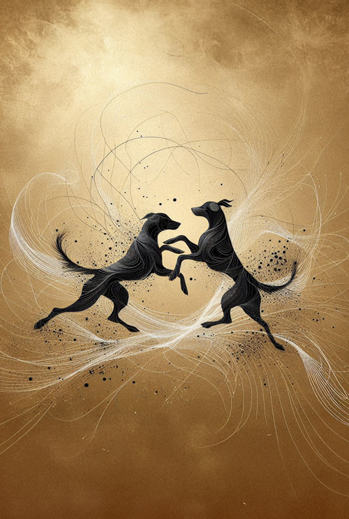 dance of black dogs  