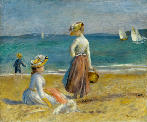 figures on the beach (1890) auguste renoir 