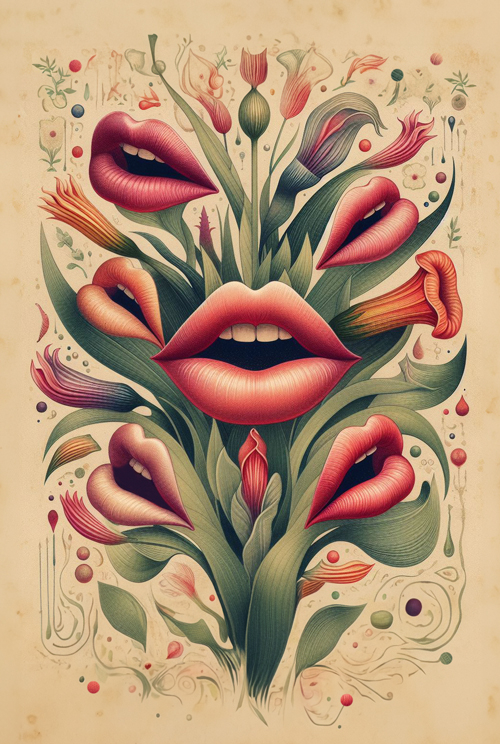 kiss flower  