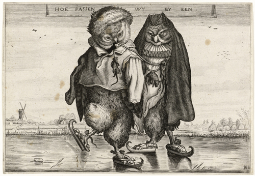 skating owls how do we fit in (1620 1660) adriaen matham 