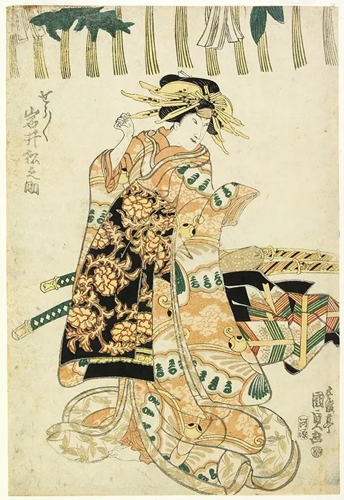 actor iwai matsunosuke i as the prostitute kewaizaka no shōshō (1819) japan utagawa kunisada 