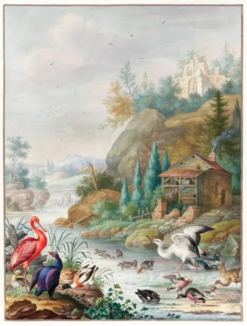 birds near a mountain stream (1683 1726) herman henstenburgh 