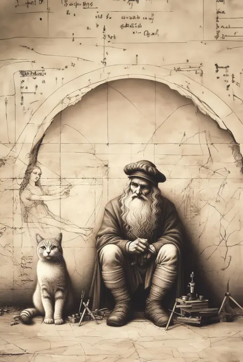 da vinci and his cat životinje 