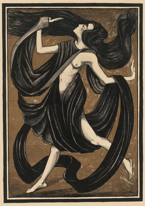 dancer with draperies (1919)  