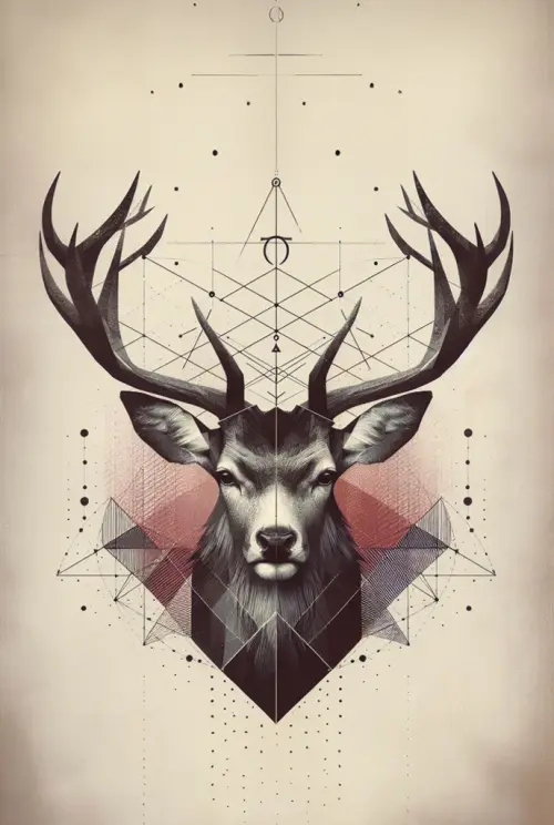 deer geometry no 01 životinje 