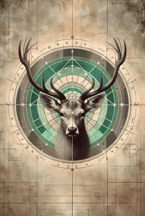 deer geometry no 05 životinje 