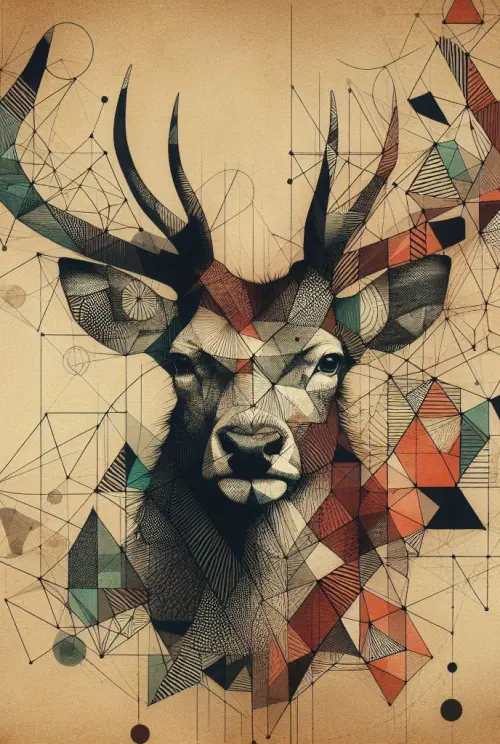 deer geometry no 21 životinje 