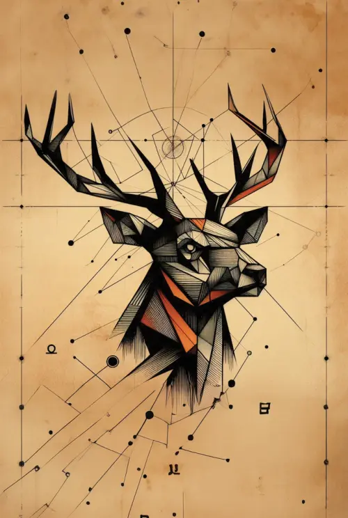 deer geometry no 23 životinje 