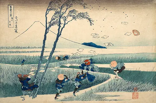 ejiri in suruga province, from the series thirty six views of mount fuji (1830 32) japan katsushika hokusai 