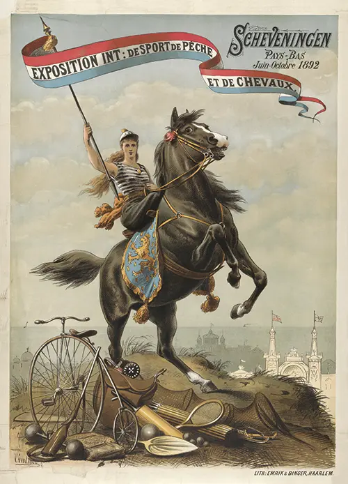 exposition int de sport de pêche et de chevaux scheveningen pays bas juin octobre 1892 otto eerelman 