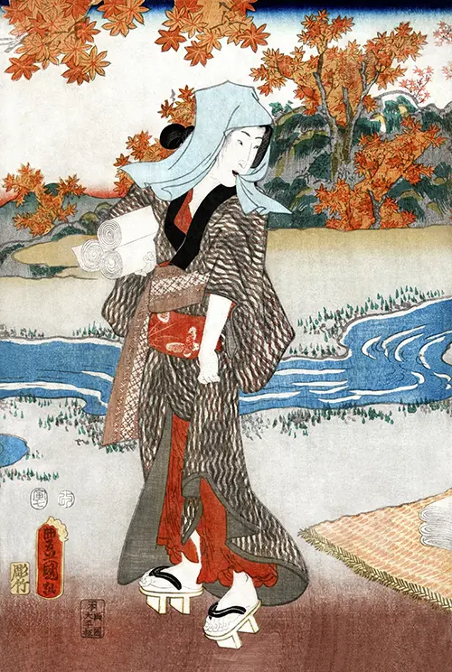 japanese woman (1786 1864) utagawa kunisada 