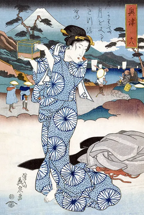 japanese woman (1830) japan keisai eisen 