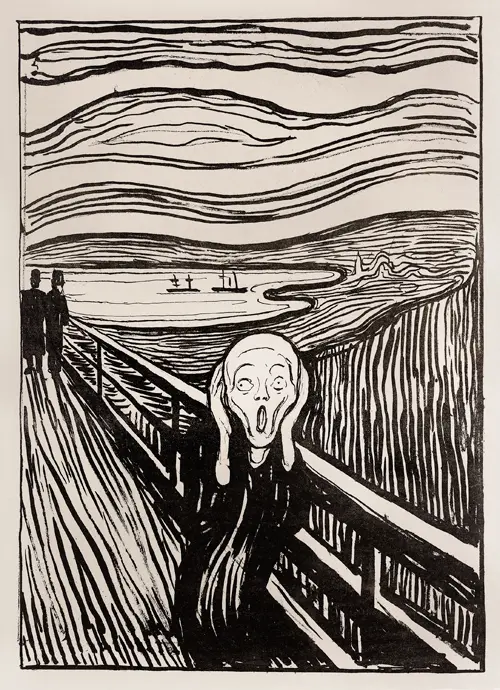 krik (1895) edvard munch 