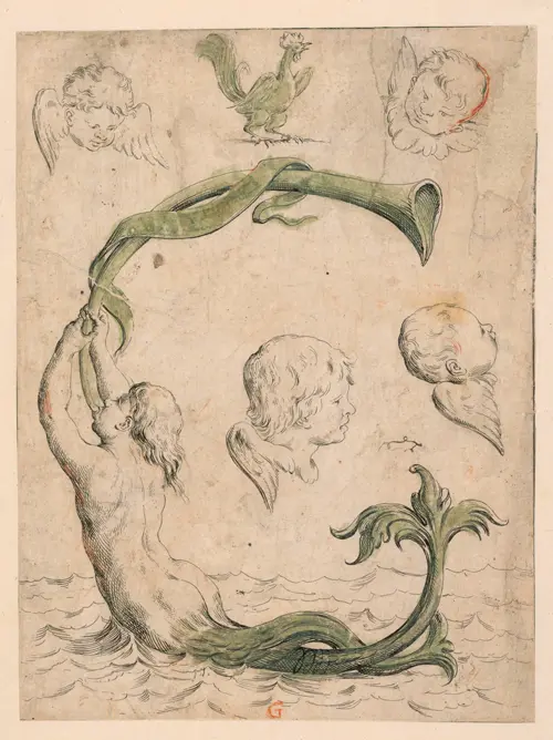 letter g alfabeto in sogno (dream alphabet) (1683) giuseppe maria mitelli 
