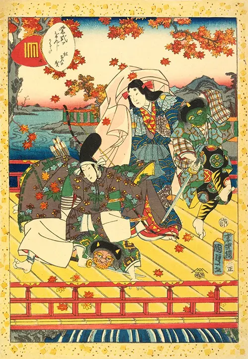 momiji no ga (1857) utagawa kunisada ii 