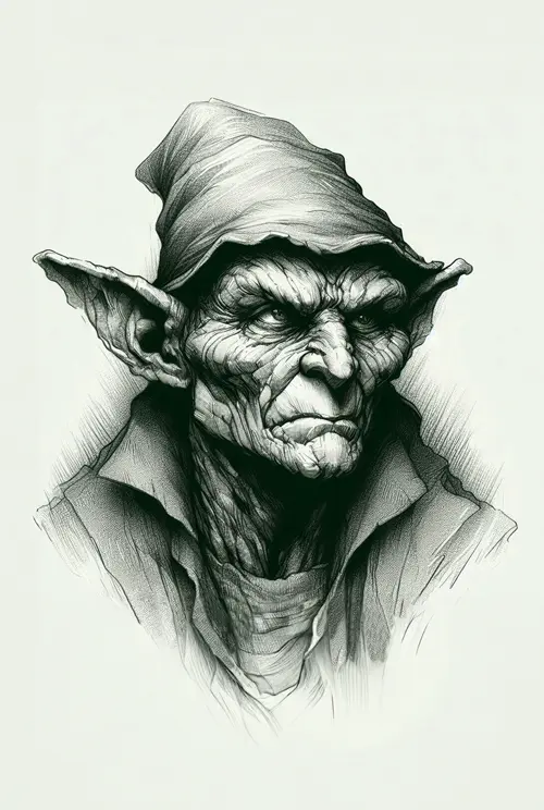 portrait of goblin portreti 