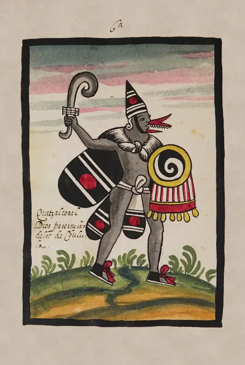 quetzalcoatl major deity of the cholula people (1585) juan de tovar 