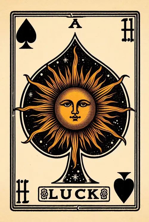 sunny night luck ace of spades  