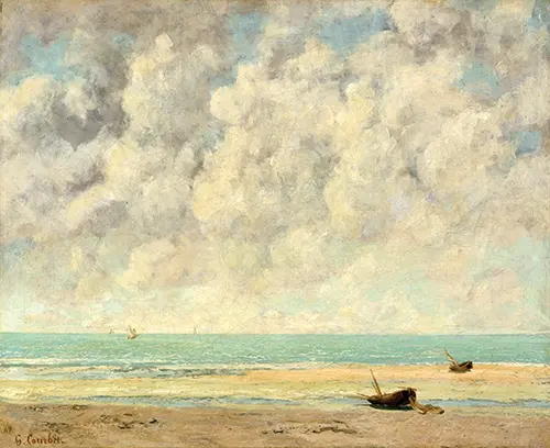 the calm sea (1869) gustave courbet 