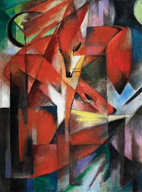 the foxes (1913) franz marc 