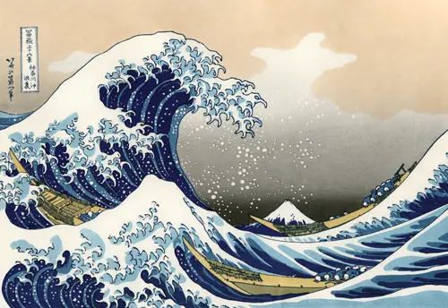 the great wave at kanagawa (1831) japan katsushika hokusai 