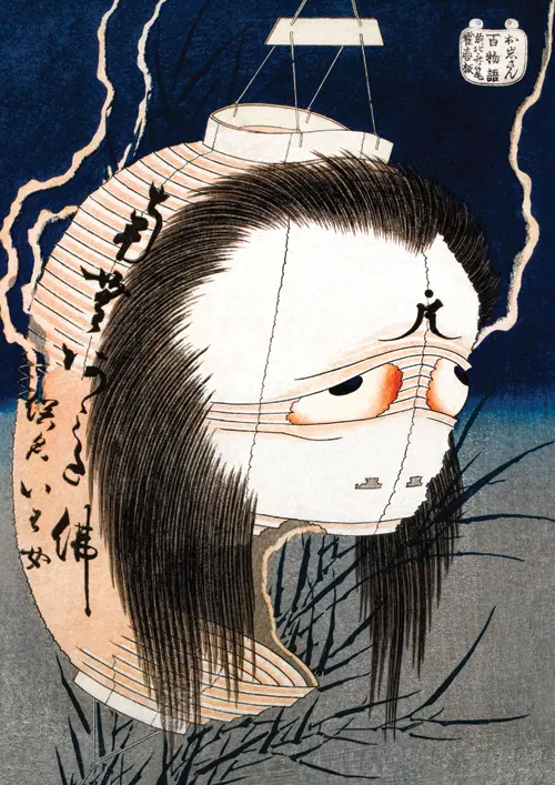 the lantern ghost, iwa (1831 1832) japan katsushika hokusai 