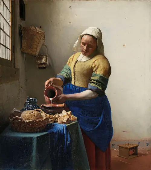the milkmaid (1660) johannes vermeer 
