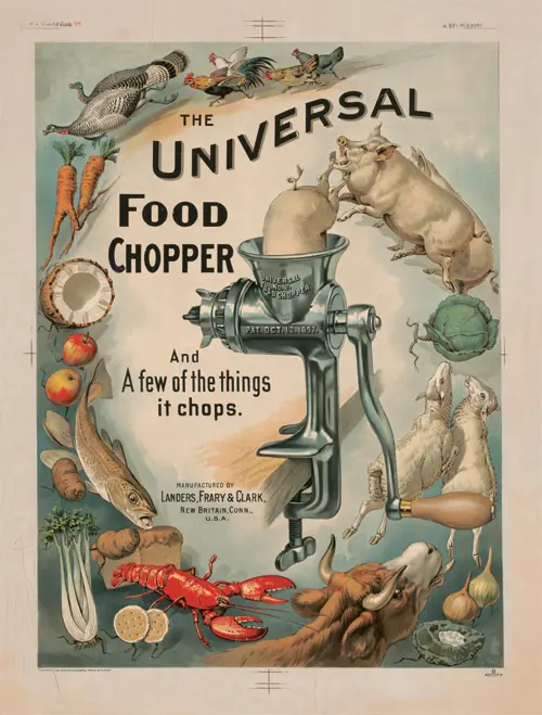 the universal food chopper and a few of the things it chops  