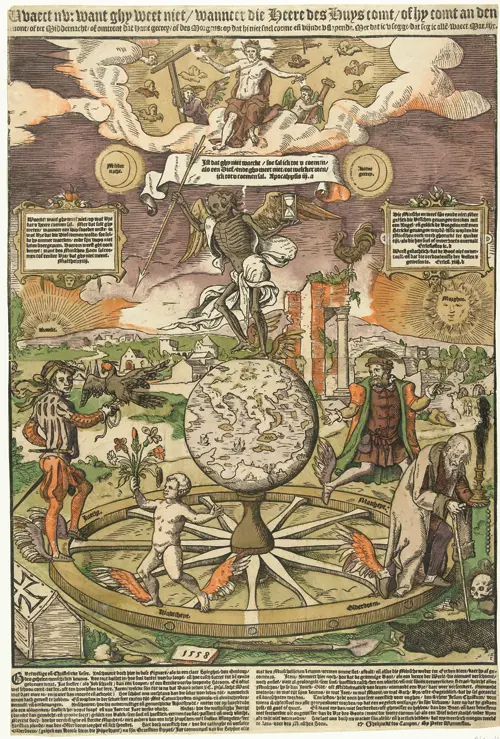 the wheel of life (1558) cornelis anthonisz 