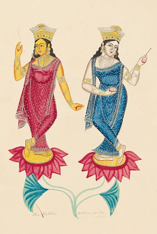 two female deities  