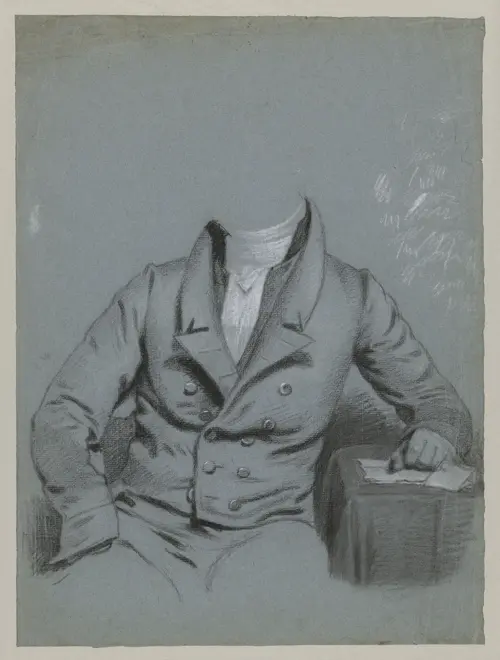 unfinished portrait of an unknown man (1774 1837) charles howard hodges 