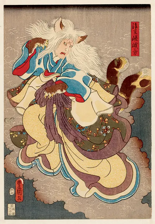 vampire cat of nabeshima (1853) japan utagawa kunisada 