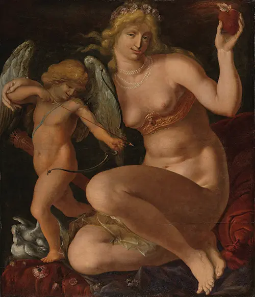 venus and amor (1605 1610) jacques de gheyn (ii) 