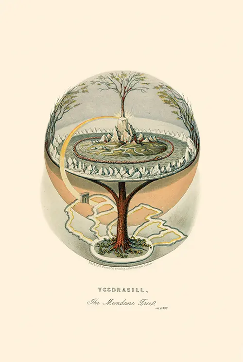 yggdrasill, the mundane tree (1859) norse mythology finnur magnu sson 