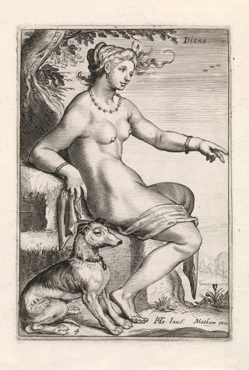 diana (1581 1631) hendrick goltzius jacob matham 