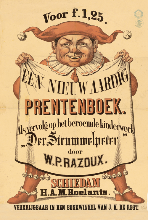 poster for a new delightful picture book by willem paulus razoux (1849)  