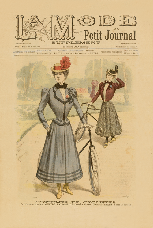 costumes de cyclistes (paris, 1902)  