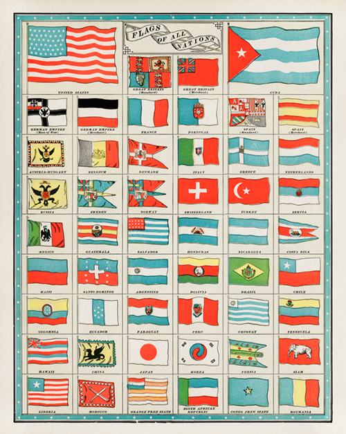 the flags of all nations (1901)  