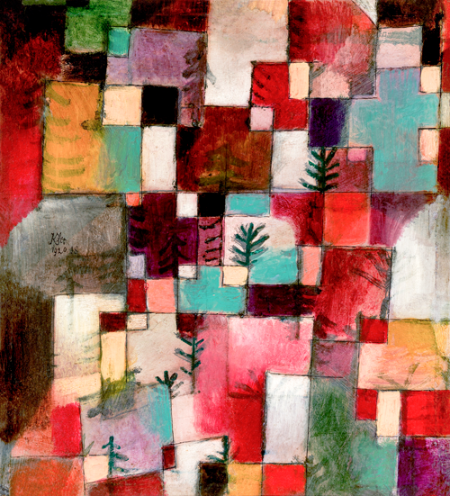 red green and violet yellow rhythms (1920) paul klee 