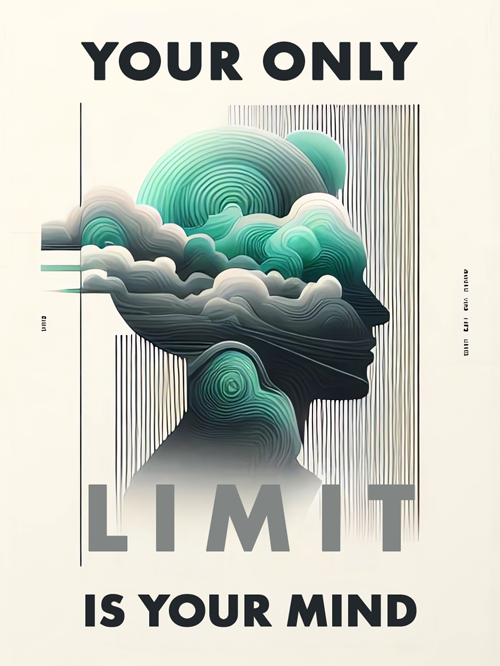 your only limit is your mind abstract  