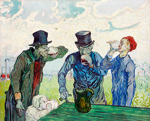 the drinkers (1890) vinsent van gog 