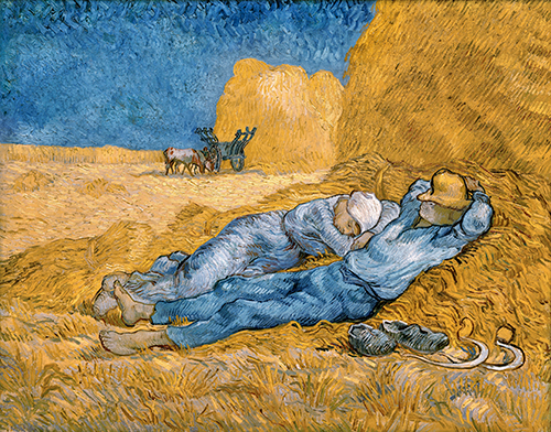 the siesta (1890) vinsent van gog 