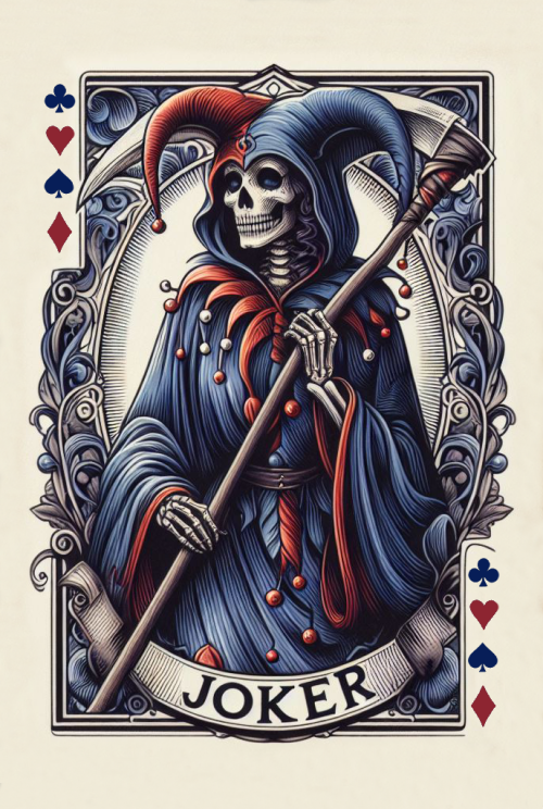 joker grim reaper blue  