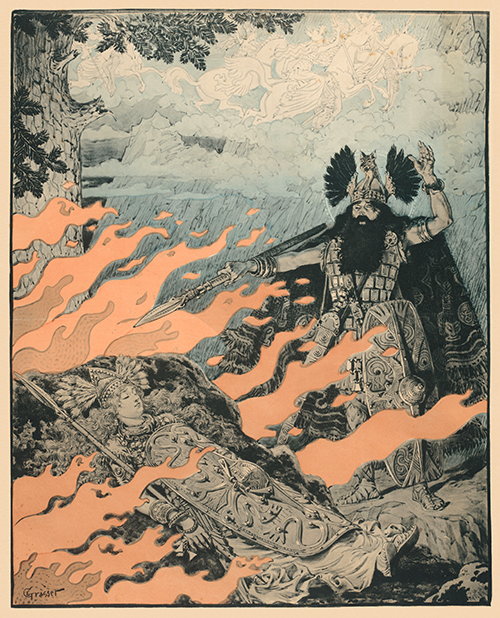 plakat za valkiru riharda vagnera (1893) eugène grasset 