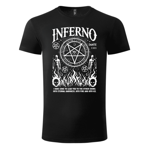 inferno dante from there we came outside and saw the stars (pentagram, crna)  