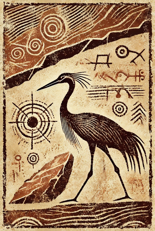 crane cave art  