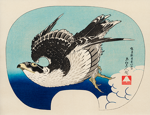 hawk (1849) katsushika hokusai 