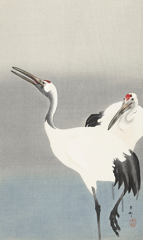 two cranes (1900 1930) ohara koson 