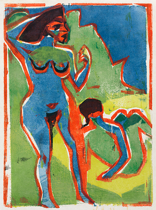 bathing women moritzburg (1910) ernst ludwig kirchner 